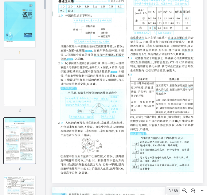 53同步生物选修1RJ答案  第1张 53同步生物选修1RJ答案  第1张