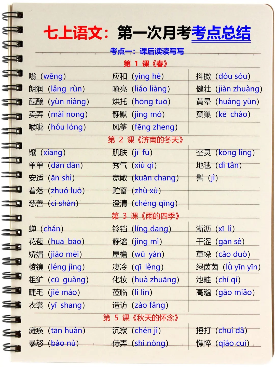 初一第一次月考就是大洗牌,精准复习直接抄  第2张 初一第一次月考就是大洗牌,精准复习直接抄  第2张